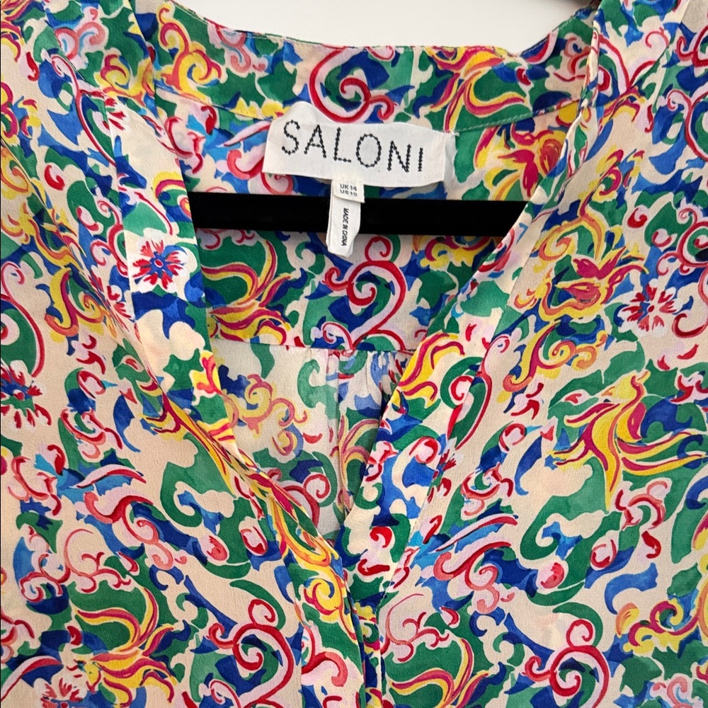 SALONI Multicolor Silk Blouse - Picture 7 of 7